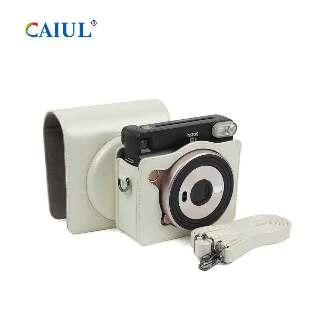 CAIUL защитный чехол для Fujifilm Instax квадратный SQ6 коричневый/румяна