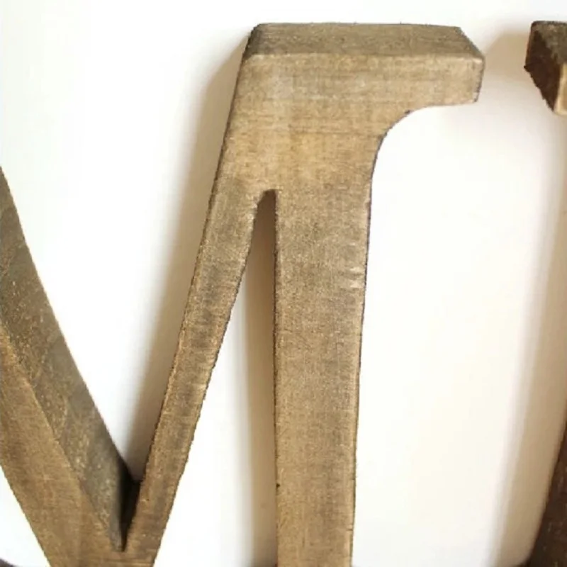 A-Z Цена указана за одну букву а не одно слово персонализированные деревянные