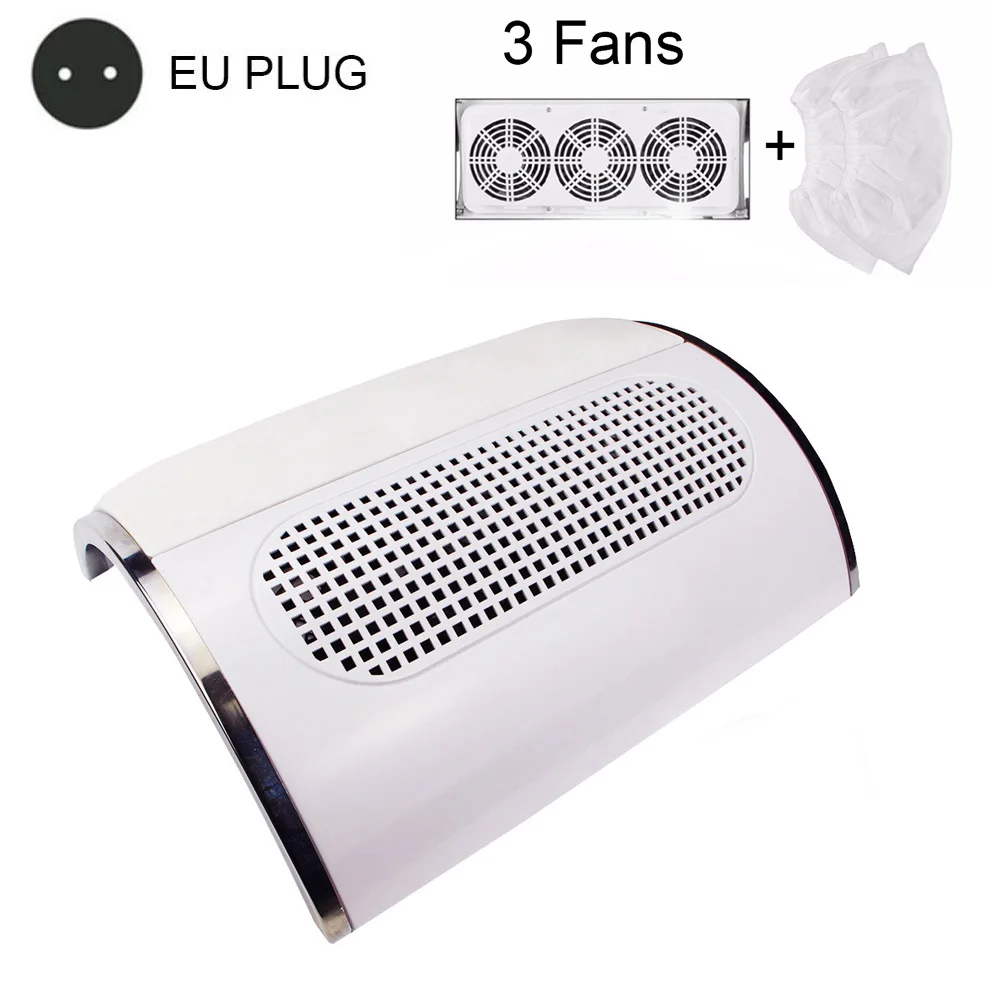 C-EU PLUG 80W 2-в-1 36 светодиодов лампы для ногтей и двойной Мощность Фул вентилятор для сора от вакуумный всасывающий сборщик, домашняя машина для Применение маникюрный салон инструмент - Цвет: C-EU PLUG