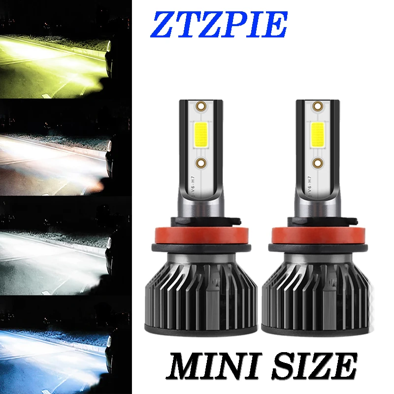 ZTZPIE 12V 76w 6000K 8000K 12000LM 9012(HIR2) 9005 H1 H4 Turbo светодиодный головной светильник H7 H11 h8 h9 9006