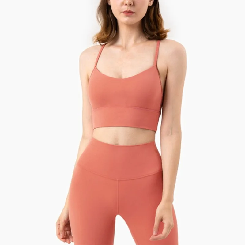 High-intensity Sports Shockproof Gathered Y-shaped Beautiful Back Women Tank Tops