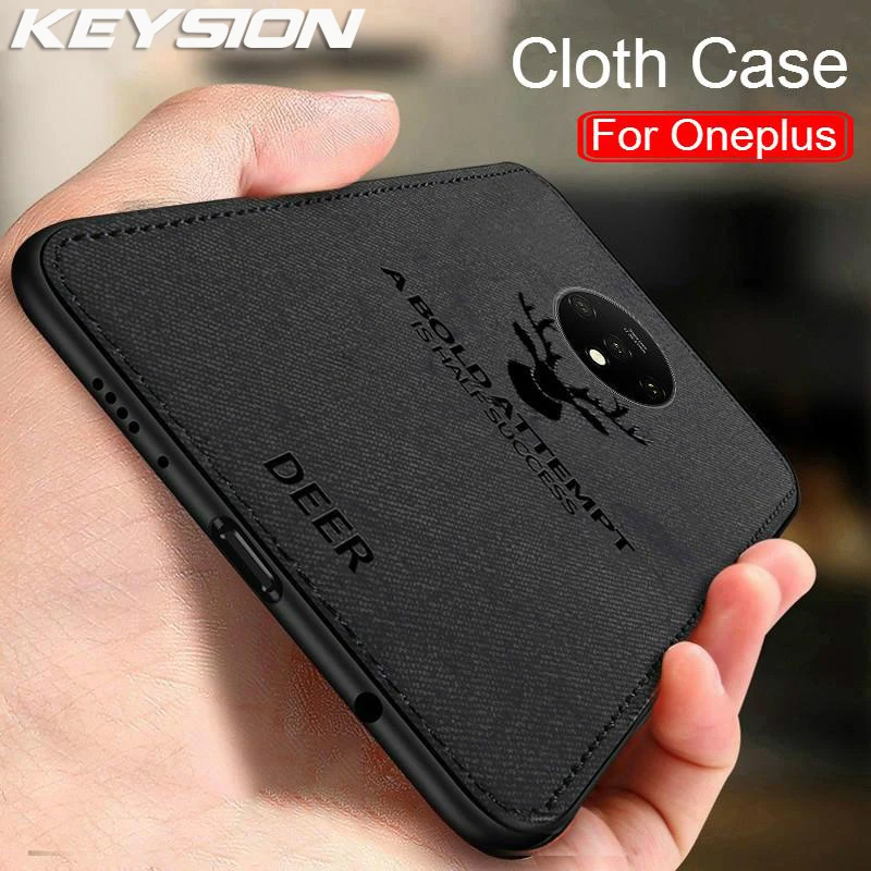 Противоударный чехол KEYSION для Oneplus 7T Pro 7 тканевый телефона Onpelus 6 6T 1 + 7t One plus |