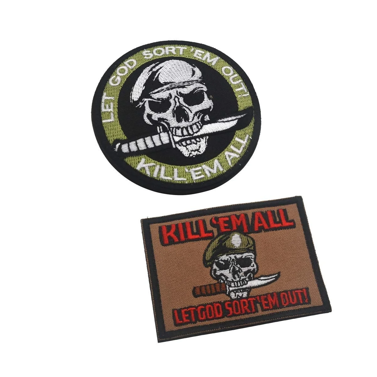 Kill Em All заплата вышивки нарукавная нашивка военный тактический декоративными