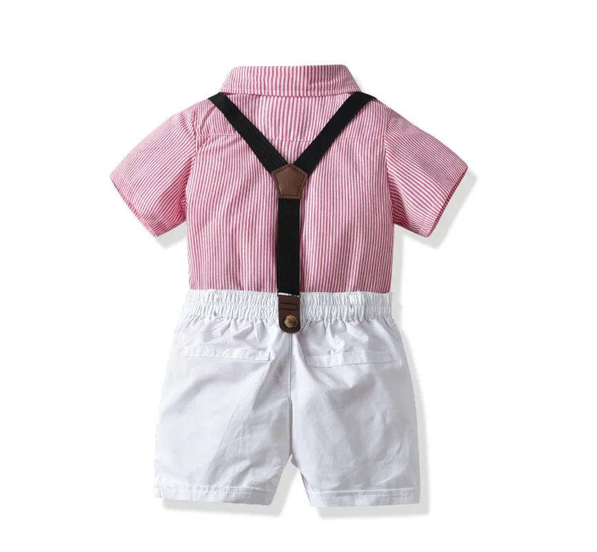 Лето 2020 новая одежда для мальчиков костюм с рубашкой платье галстуком-бабочкой в