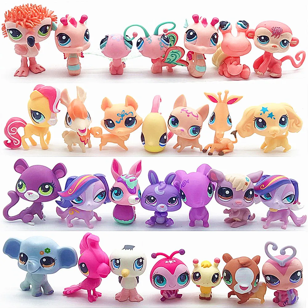 

Pet shop Collection Figure Collie Dog Cat Bird Ribbat Animals Cute Kids Toys Gift