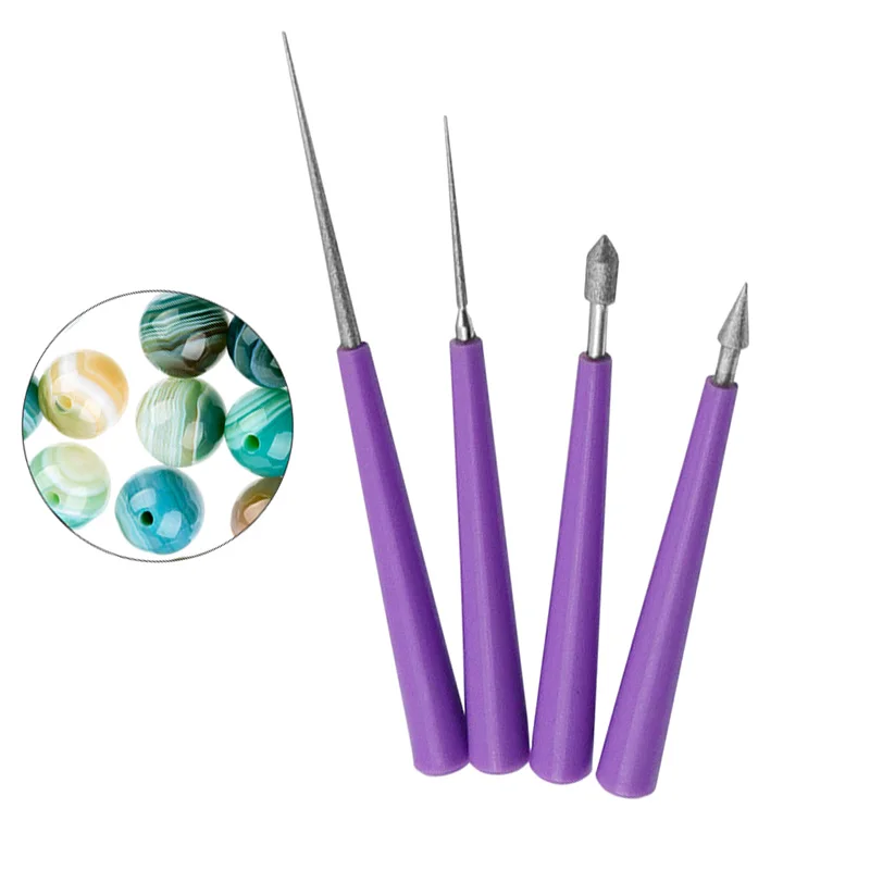 Набор алмазных шлифовальных игл URANN 4 шт./компл. шлифовальный станок для дерева