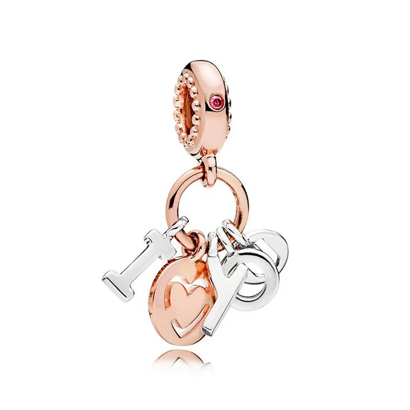 BD03 1 шт. высокое качество новая мода Любовь Подвеска в виде сердца Fit Pandora Браслеты для женщин DIY ювелирные аксессуары Рождественский подарок - Цвет: BD03