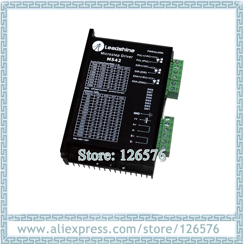 Leadshine M542 CNC драйвер шагового двигателя 1.0A 4.2A 50VDC работа для 42/57 двигателя|motor step|motor