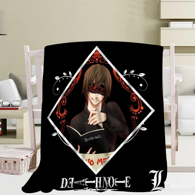 Comprare Personalizzato Death Note Coperta Flanella Tessuto56x80inch 50X60inch 40X50inch Divano Letto Tiro Coperta Bambino Adulto Coperta Calda