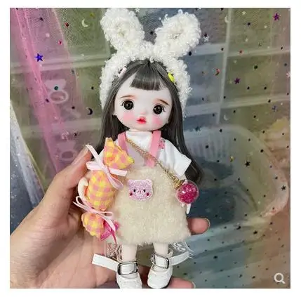 

16cm Blyth Doll Joint Body Fashion BJD Toys Gift with Dress Shoes Wig Make Up