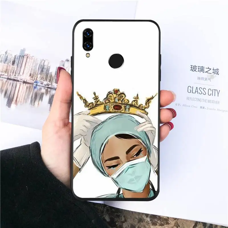 

Cartoon Medicine Doctor Nurse Phone Case For Huawei honor Mate P 10 20 30 40 Pro 10i 9 10 20 8 x Lite Luxury brand shell coque