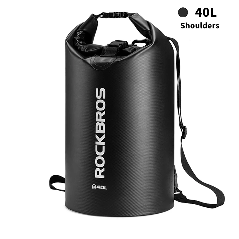 40L ROCKBROS 40л спортивная сумка для плавания водостойкий рюкзак из пвх сумки для женщин и мужчин Спорт на открытом воздухе Пешие прогулки плечо многофункциональный складной Bgas - Цвет: 40L