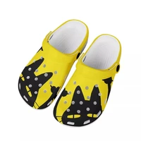 mens clogs black yellowe cartoon cat pattern new mens sandals summer beach slippers men outdoor casual water shoes big size 47