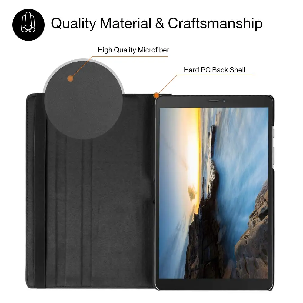 Чехол Funda Coque для Samsung Galaxy Tab A 8 0 дюйма 2019 флип T295 T297 чехол с поворотом на 360 градусов