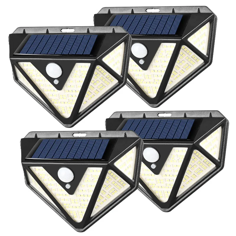 

166 LED Solar Lamp Powered Sunlight 3 Modes PIR Motion Sensor Lights for Garden Decoration Wall Street Solar Light Outdoor