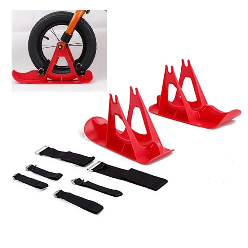 

12in Kids Balance Bike Snowboard Sled Children Scooter Wheel Parts Snow Skiing Ski Board for Bicycle Winter Game