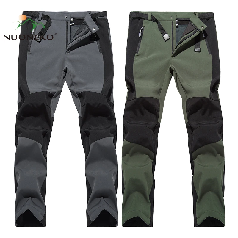 

NUONEKO Outdoor Men Women Winter Thermal Hiking Pants Breathable Waterproof Climbing Trekking Tourism Camping Trousers PNT36