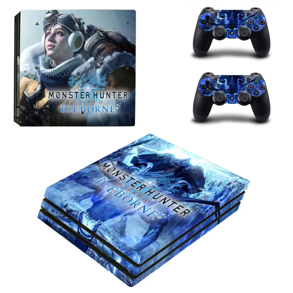 Monster Hunter World Iceborne PS4 Pro наклейка на кожу для sony playstation 4 консоль и контроллеры PS4 Pro наклейка на кожу s