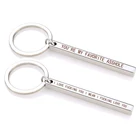 Металлический брелок для ключей с надписью I Love You