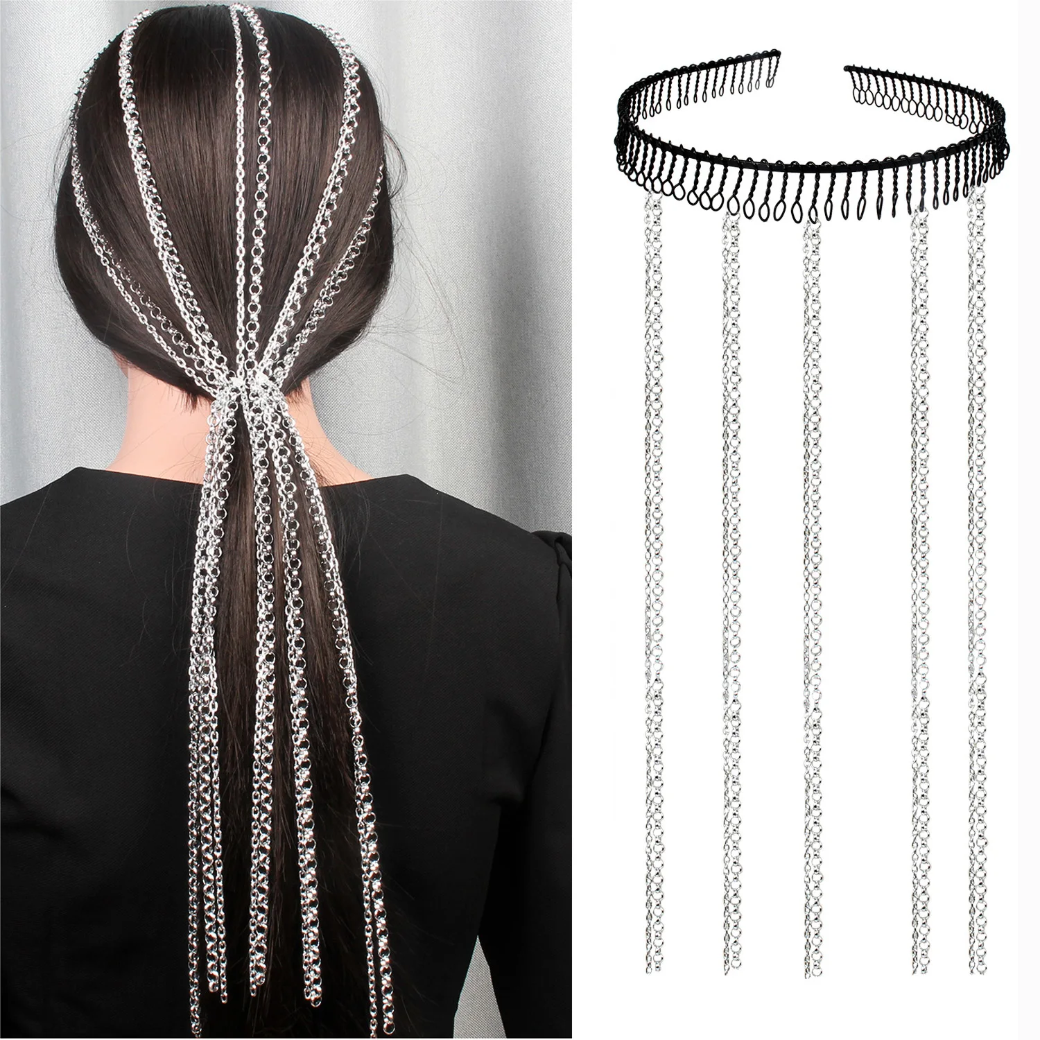 Модные невидимые волосы зубчатые несколько восьмиперсональных алюминиевых