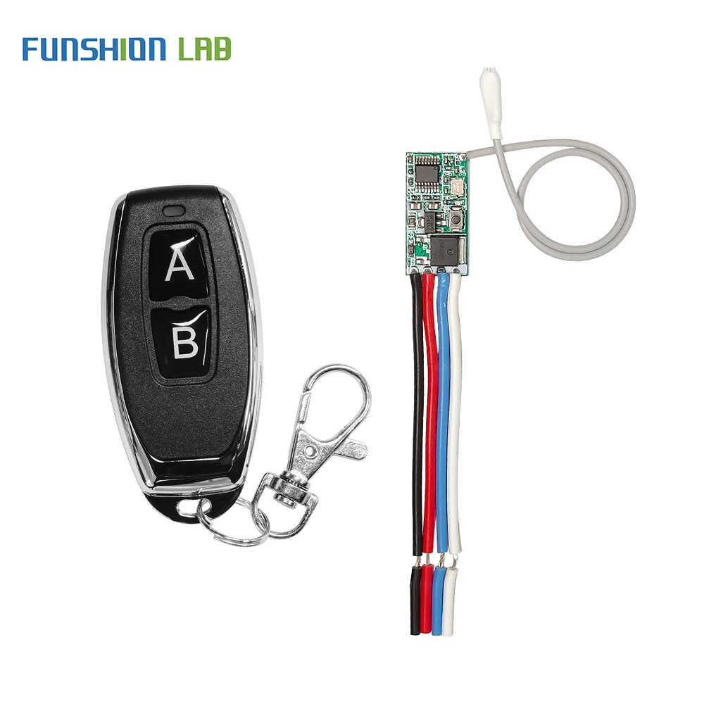 Пульт дистанционного управления FUNSHION, 433 МГц, 3,6 В, 12 В, 24 В, 433 МГц