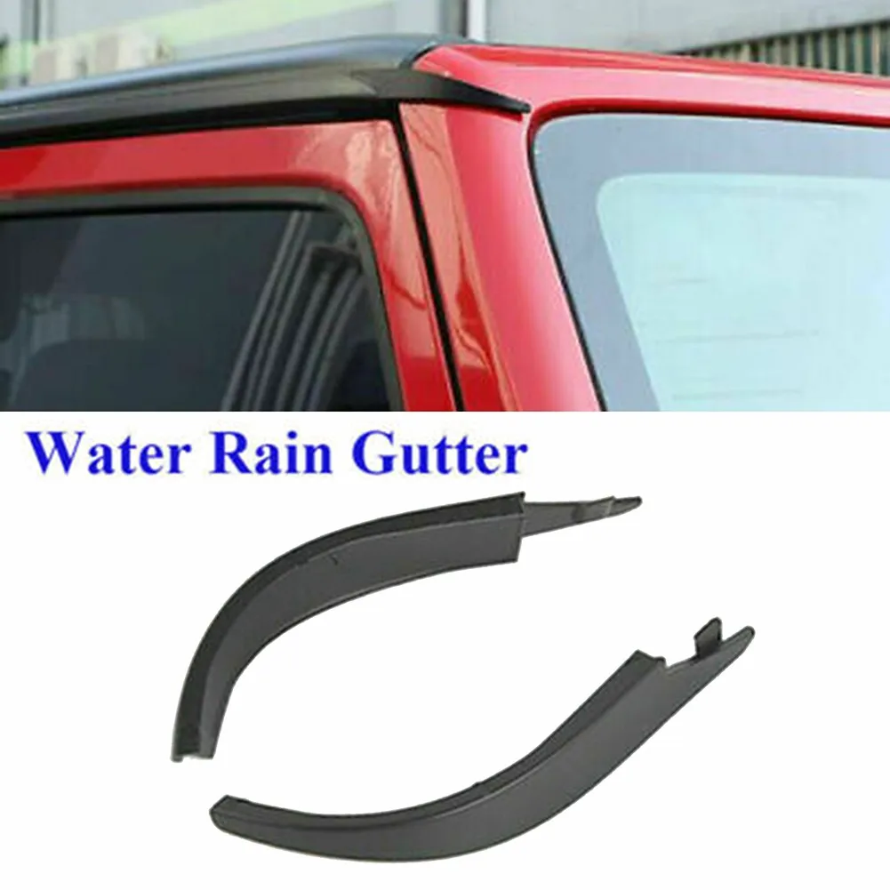 

2PCS Black Rain Gutter Extens Water Rain Gutter Extension Slot Fit For Jeep Wrangler JK 2007-2017 Accessories