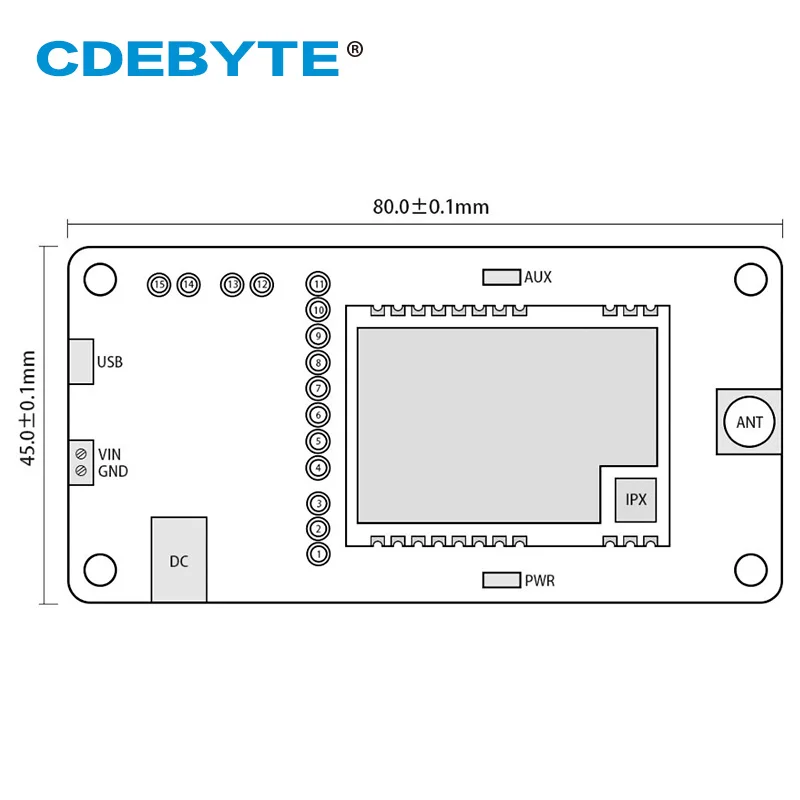 

SX1262 SX1268 Test Development Board Kits 433MHz LoRa Module Rf Modules E22-400TBH-01 Wireless Transmitter Receiver
