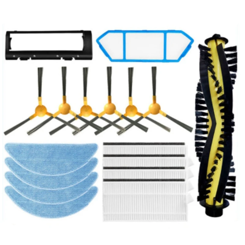 

Main Side Brush Filter Mop Cloth Replacement Parts for Neatsvor X500 X600 Tesvor X500 Pro Vacuum Cleaner Spare Parts