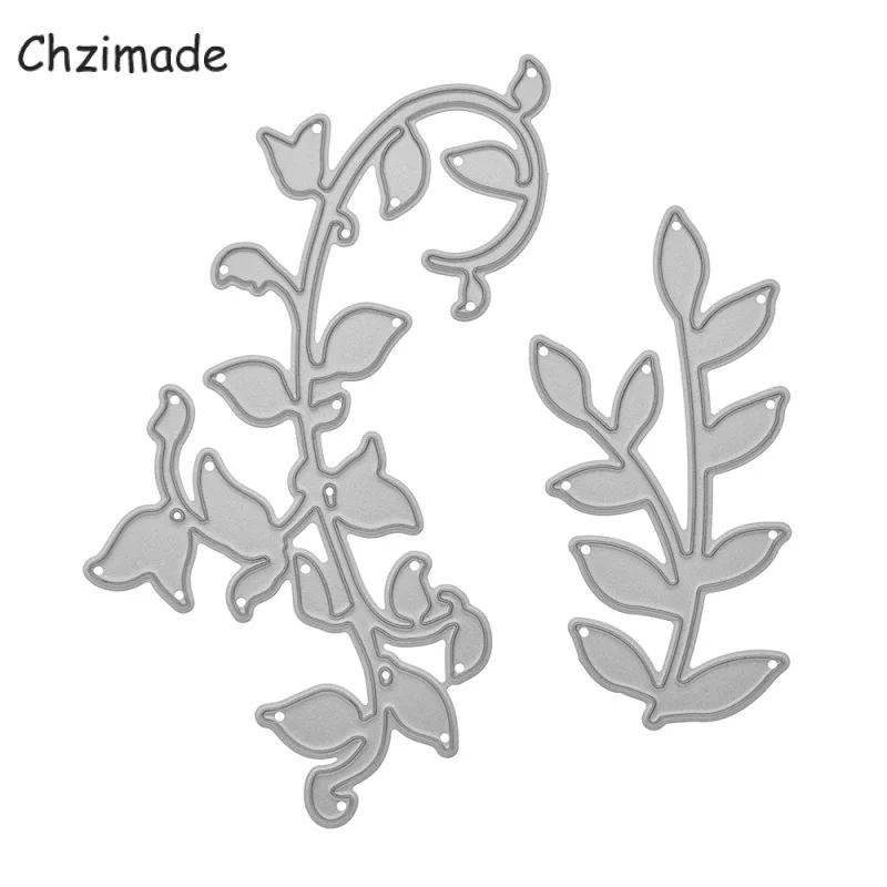 

Chzimade металлические высекательные штампы с цветами и листьями для скрапбукинга изготовление бумажных открыток, высечки для рукоделия, укра...