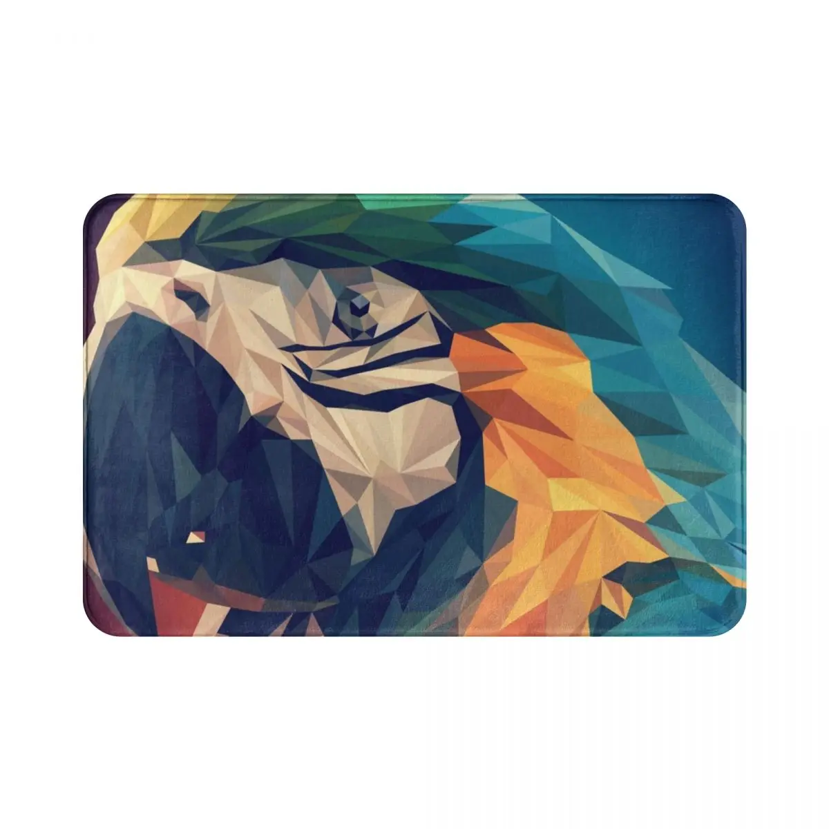 

Геометрический кожаный коврик, коврик, подкладка для ног из полиэстера, противоскользящий пылезащитный коврик для входа, кухни, спальни, ба...