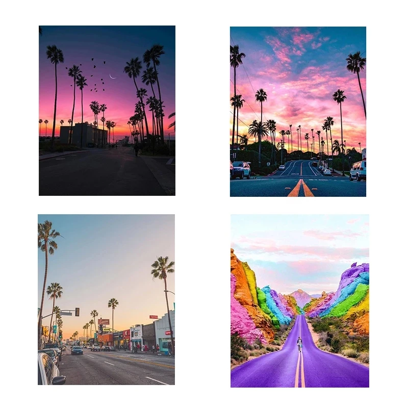 

Алмазная живопись 5D «сделай сам» с пейзажем, вышивка крестиком, полноразмерная круглая вышивка, красочная ручная работа, домашний декор для...