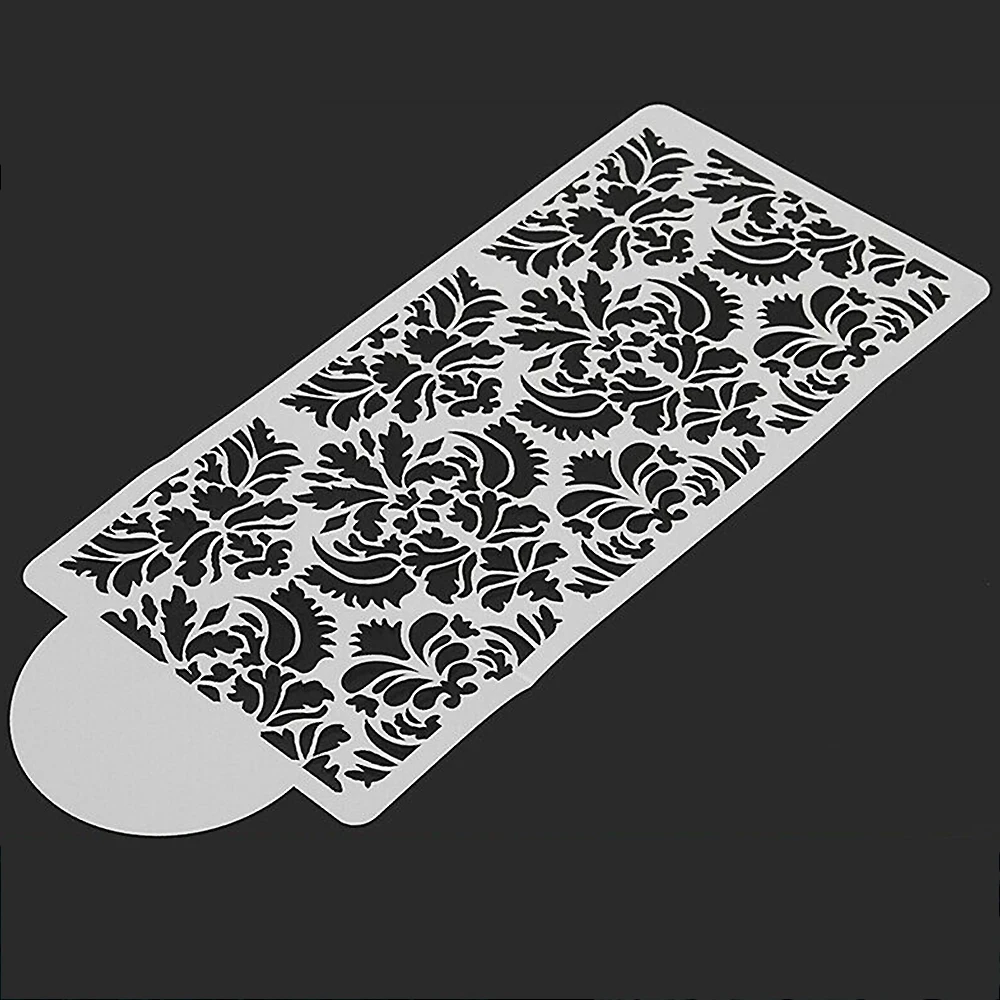 Силиконовая форма для глазировки торта силиконовая кружевная рельефная из