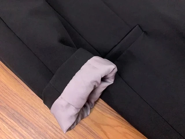 Женский хлопковый плащ volterra длинный черный тонкий 2019FW пальто боковые карманы для швов с длинными рукавами