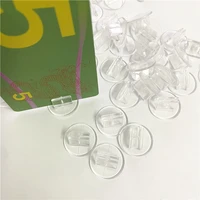 20pcslot transparent plastic stand card base for board games children cards holder game accessories