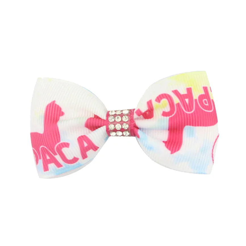 Baby Hair Clips Gift Toddler Girls Kids Hairclips Lovely Sweet Bowknot Hairpin Printing Rhinestone Clip Accessories | Детская одежда и