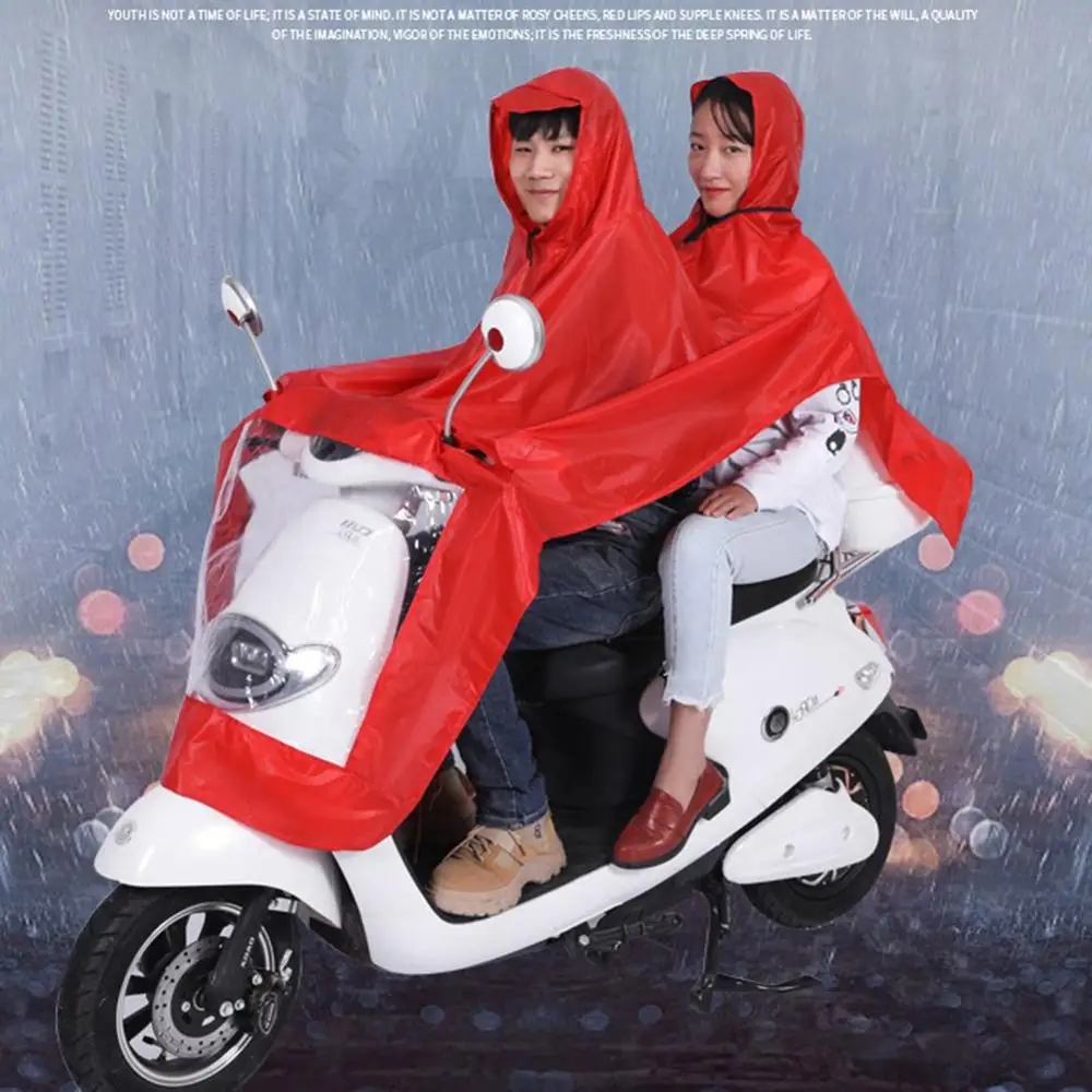 

Electric Bicycle Raincoat Bicycle Waterproof Hood Poncho Rainwear Hooded For Motorcycle Bike Men Women Rain Cover