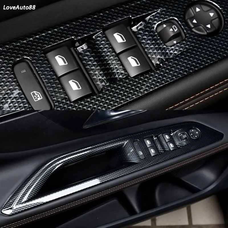 Дверь окно Лифт кнопка включения крышка накладка панель автомобиль углеродное