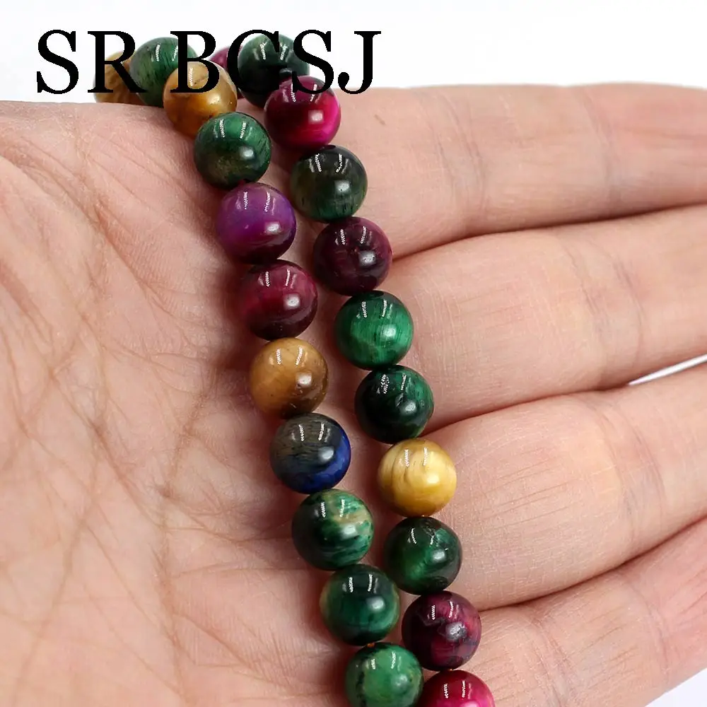 

Free Shipping 10mm Round Tiger Eye Stone Wholesale Gems Beads 15inch