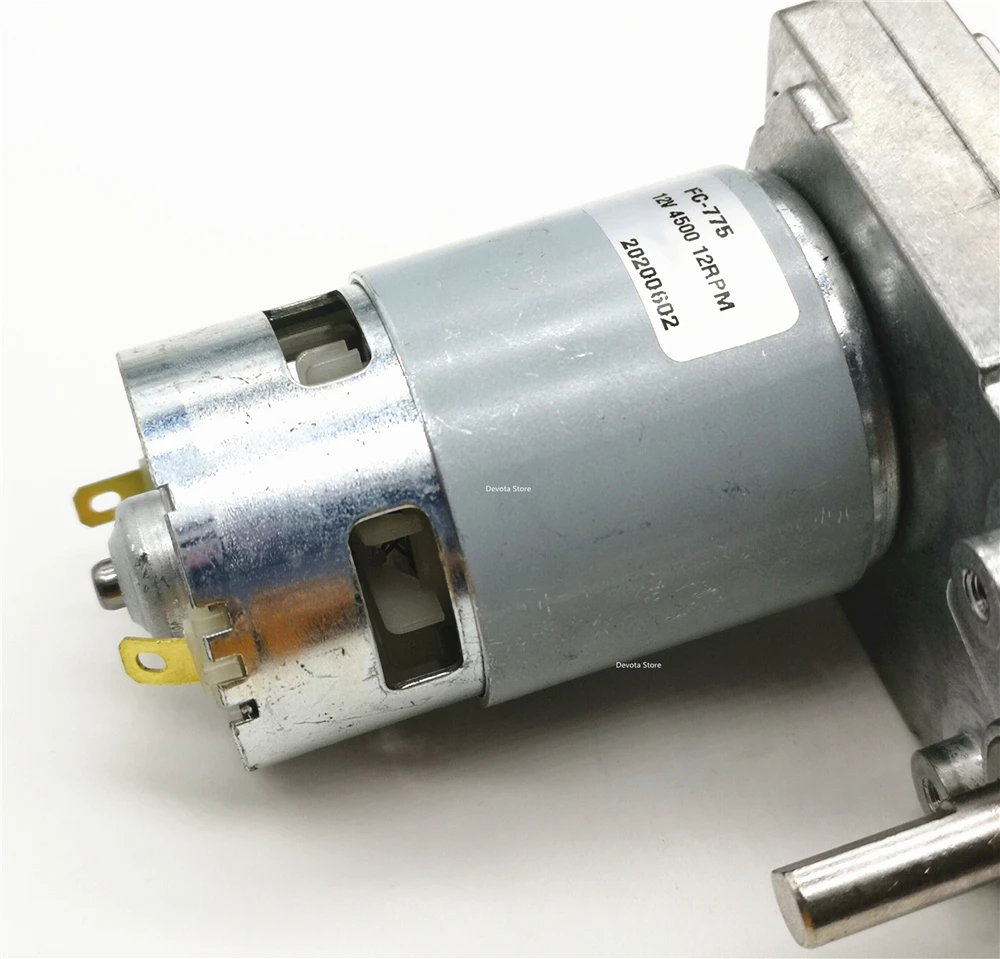 Мощный FC-755/775 двухвальный редукторный двигатель постоянного тока 3в-30в