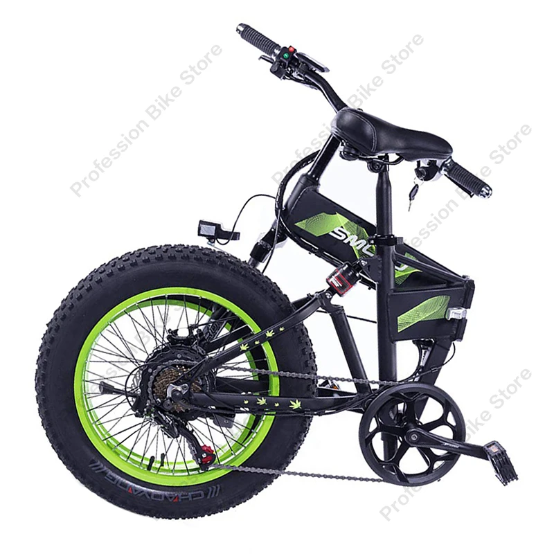 Verkauf SMLRO M6F Erwachsene Elektrische Bike 20 Zoll 750W 48V 15AH 40-45KM Bereich E-Bike Faltbare Mobilität Berg Fett Fahrrad Elektromobil