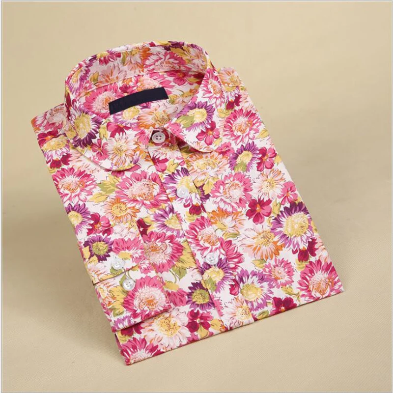 Женская богемная блузка с длинным рукавом розовая или синяя рубашка отложным