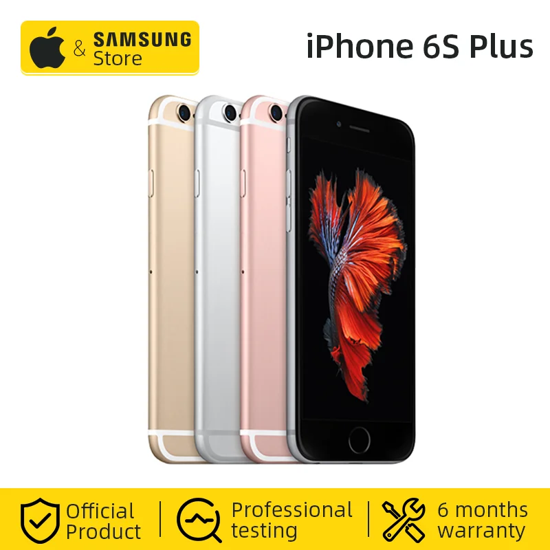 Unlocked Apple iPhone 6S Plus Smartphone A9 Dual Core 16/32/64/128GB ROM 5.5 inch 1080P 12.0 MP Camera 4G LTE Used Mobile phone