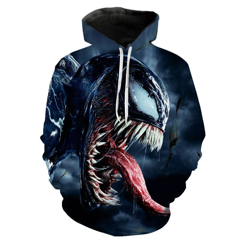

Autumn Venom Hoodie men women fashion Lazy sweatshirt 3D printing Pullover street Hip Hop Harajuku Top men's clothes