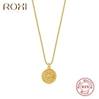 Женское винтажное ожерелье с подсолнухом, из серебра 925 пробы