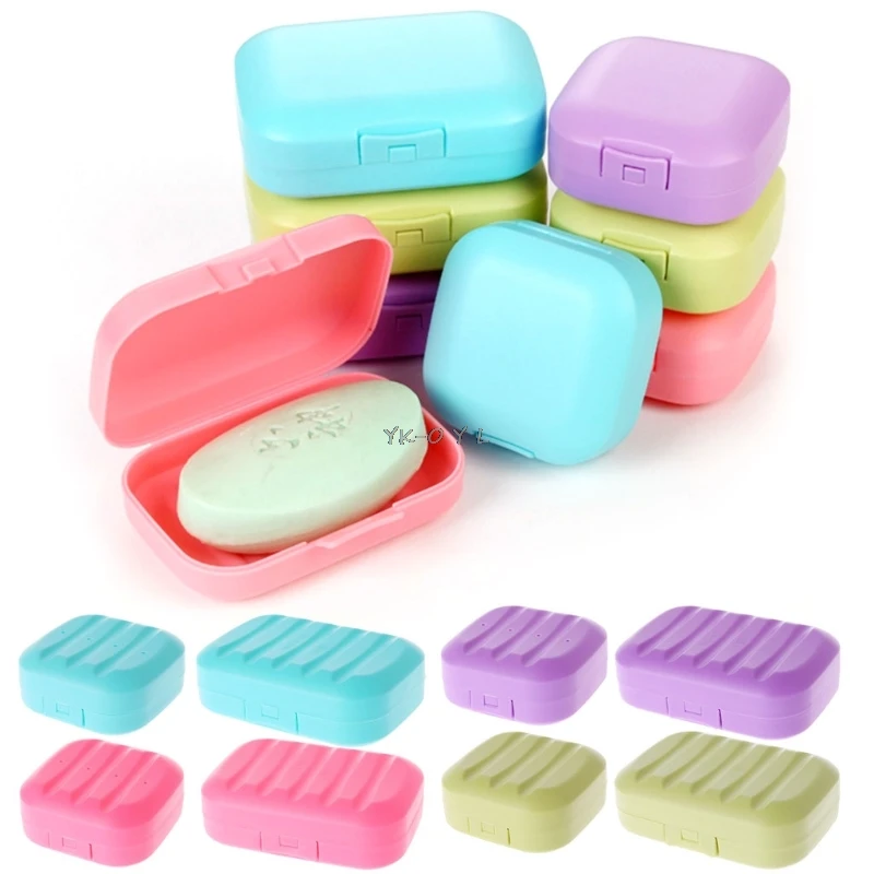 

Mini Soap Box Bathroom Dish Plate Case Home Shower Travel Holder Container Cute