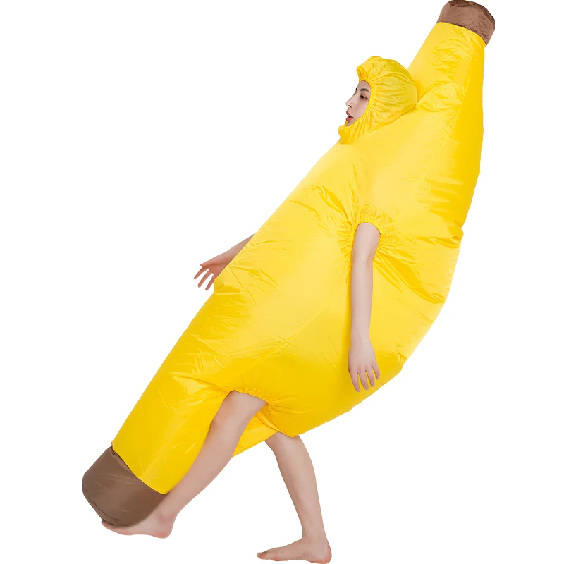 Надувной банановый костюм карнавальный Косплей Аниме карнавальные костюмы на