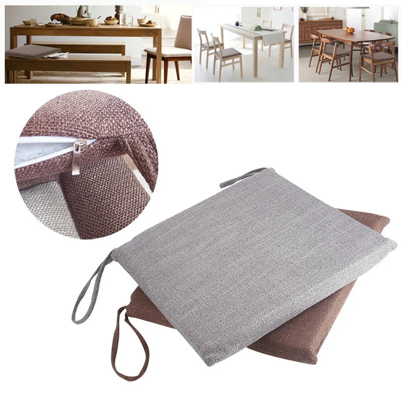 Стул диван подушка стул хлопок квадратный 40*40 см серый коричневый спальня