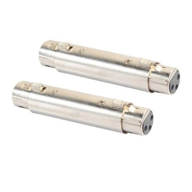 

XLR Female to Female, XLR 3 Pin Female to 3 Pin Female Adapter Microphone Audio Balance XLR Extension Connector Changer
