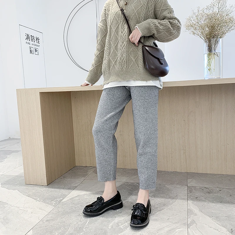 

Women Shoes Loafers Female Oxfords Flats Bow knot Tassel Solid Black Leather Platform Slip on Ladies Shoes Woman Plus Size