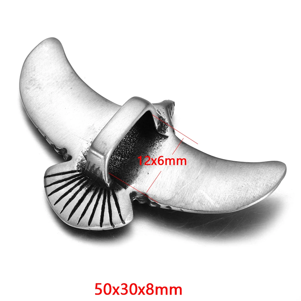 Подвески в виде животных из нержавеющей стали 2 шт. подвеска черного орла 12 х6 мм